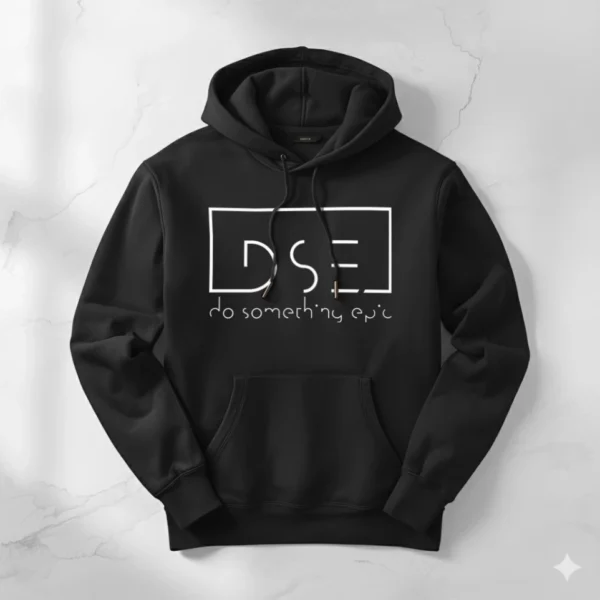 Black premium hoodie relaxed fit streetwear Black premium hoodie relaxed fit streetwear