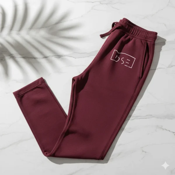 Burgundy Sweatpant Organic relax fit sweatpants premium quality streetwear