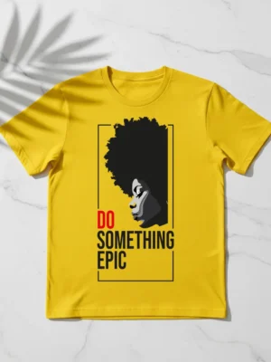 Golden yellow premium T shirt streetwear fit