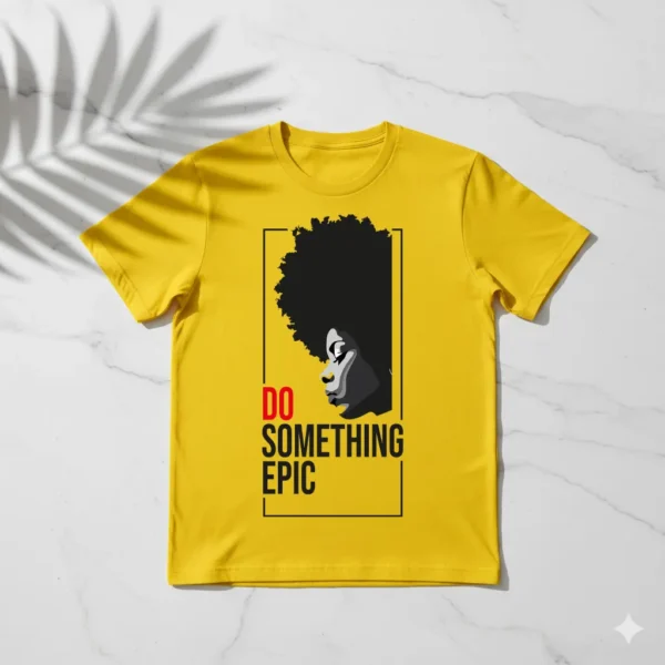 Golden yellow premium T shirt streetwear fit