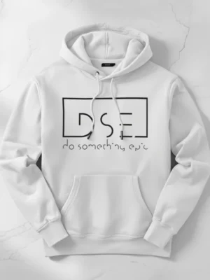 White premium hoodie minimalist streetwear style White premium hoodie minimalist streetwear style